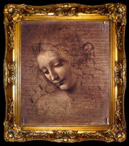framed  LEONARDO da Vinci The Virgin and Child with St Anne (detail)  f, ta009-2